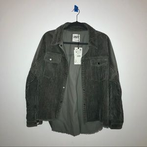 ZARA Corduroy Shirt Oversize - M